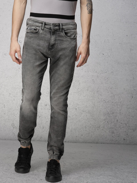 

Ecko Unltd Men Grey Jogger Mid-Rise Clean Look Stretchable Jeans