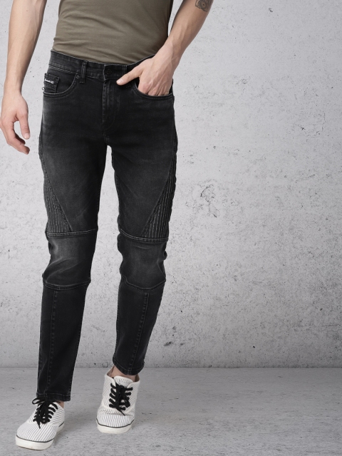 

Ecko Unltd Men Black Tapered Fit Mid-Rise Clean Look Stretchable Jeans