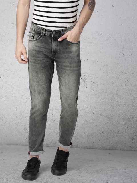 

Ecko Unltd Men Grey Tapered Fit Mid-Rise Clean Look Stretchable Jeans