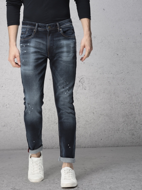 

Ecko Unltd Men Blue Super Slim Fit Mid-Rise Clean Look Stretchable Jeans, Navy blue