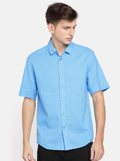 

Calvin Klein Jeans Men Blue Regular Fit Solid Casual Shirt