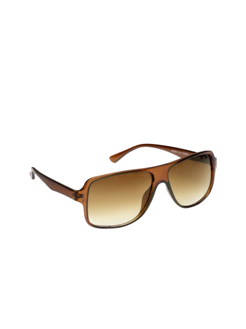 

Get Glamr Unisex Rectangle Sunglasses SG-UN-MT-073-8, Brown