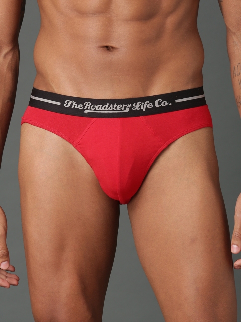 

Roadster Men Red Solid Ultra Durable Brief RDST-BR-PK1-001B