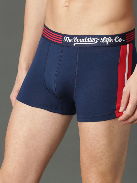 

Roadster Men Navy Blue Solid Cotton Modal Ultra Soft Trunk RDST-BR-PK1- 019B