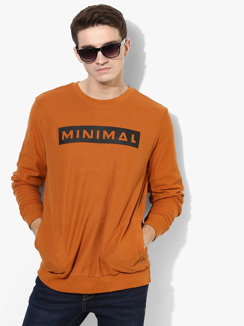 

Allen Solly Sport Rust Orange Printed Sweatshirt