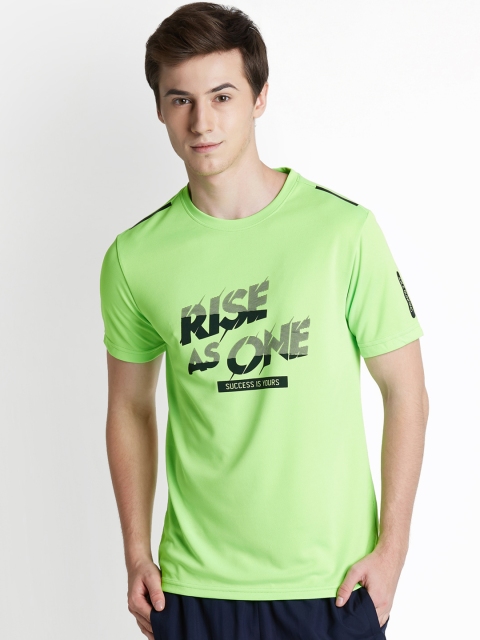 

Ajile by Pantaloons Men Green Printed Round Neck T-shirt