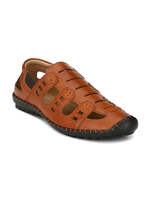 

El Paso Men Tan Shoe-Style Sandals