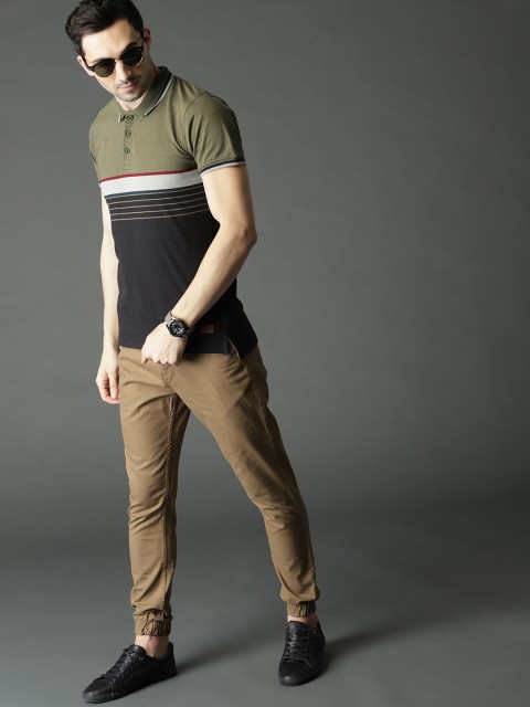 

Roadster Men Brown Regular Fit Solid Joggers