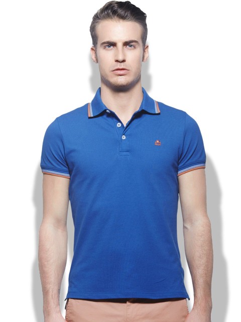 

United Colors of Benetton Men Blue Polo T-shirt