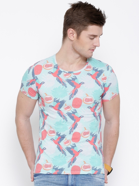 

United Colors of Benetton Blue Printed T-shirt