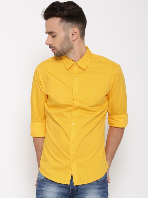 

United Colors of Benetton Yellow Casual Shirt