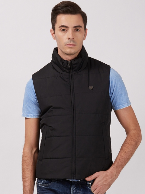 

Killer Men Black Solid Padded Jacket