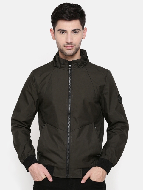 

Killer Men Olive Green Solid Bomber