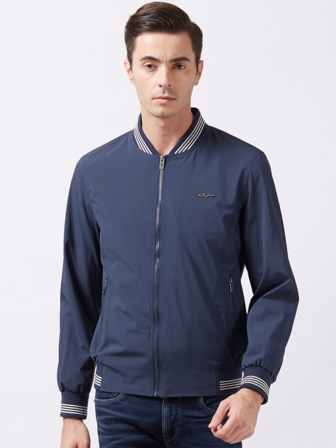 

Killer Men Navy Blue Striped Bomber