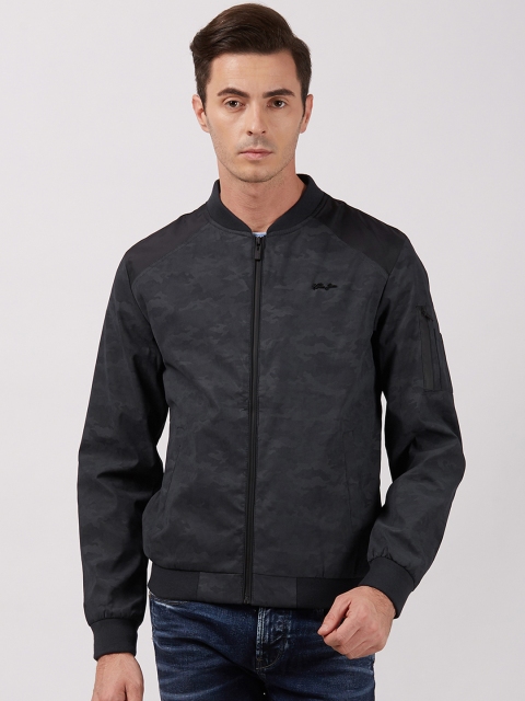 

Killer Men Navy Blue Printed Bomber