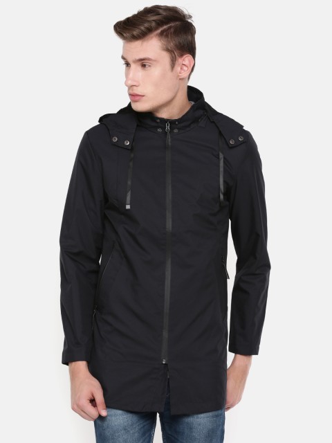 

Killer Men Navy Blue Solid Tailored Jacket