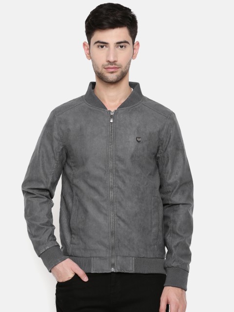 

Killer Men Grey Solid Bomber Jacket