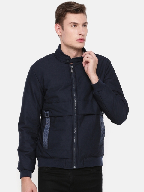 

Killer Men Navy Blue Solid Padded Jacket