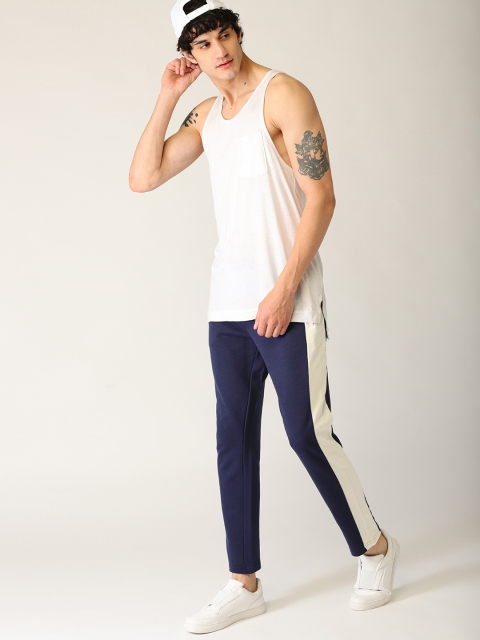 

United Colors of Benetton Navy Solid Track Pants, Navy blue