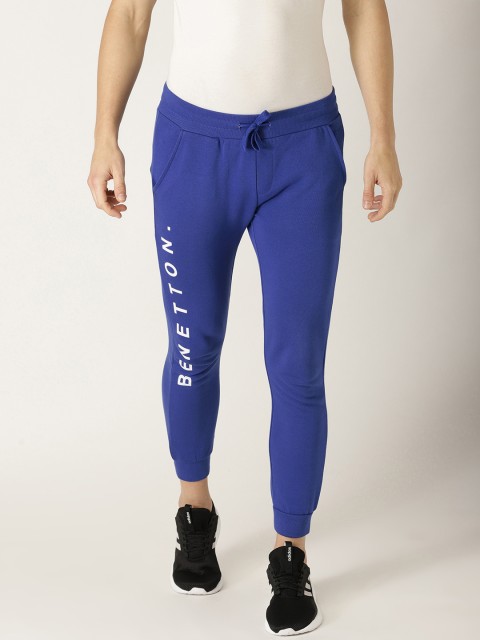 

United Colors of Benetton Men Blue Solid Joggers