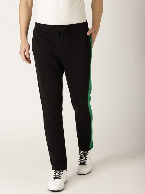 

United Colors of Benetton Men Black Solid Track Pants