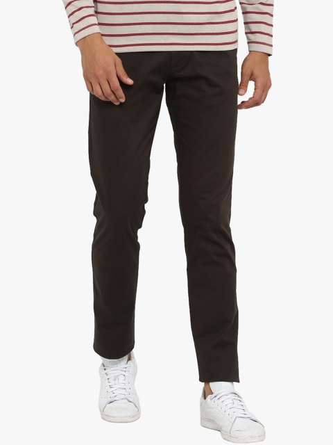 

Red Tape Men Olive Green Slim Fit Solid Chinos