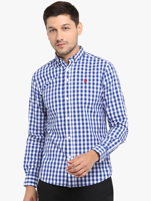 

Red Tape Men Blue & White Checked Casual Shirt