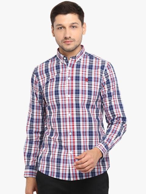 

Red Tape Men Blue & Red Checked Casual Shirt