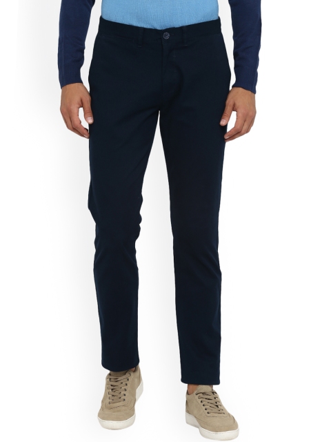 

Red Tape Men Navy Blue Slim Fit Solid Chinos