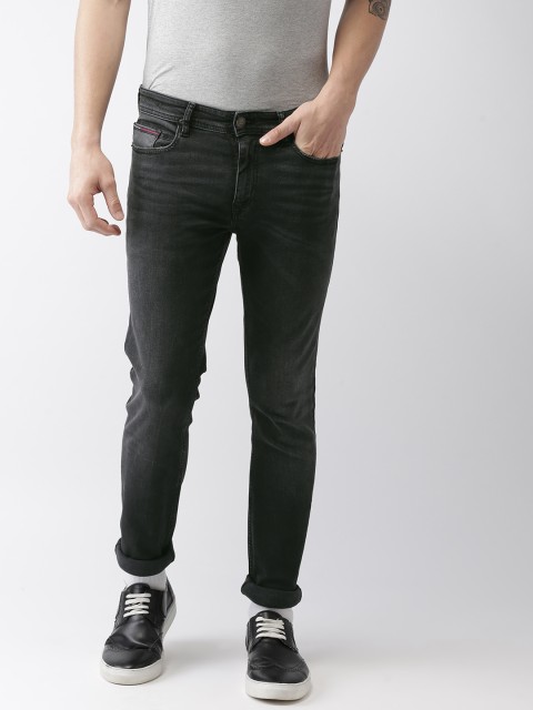 

Tommy Hilfiger Men Black Slim Fit Mid-Rise Clean Look Stretchable Jeans