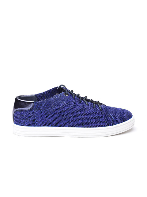 

ether Women Blue Sneakers with Shimmer Detail