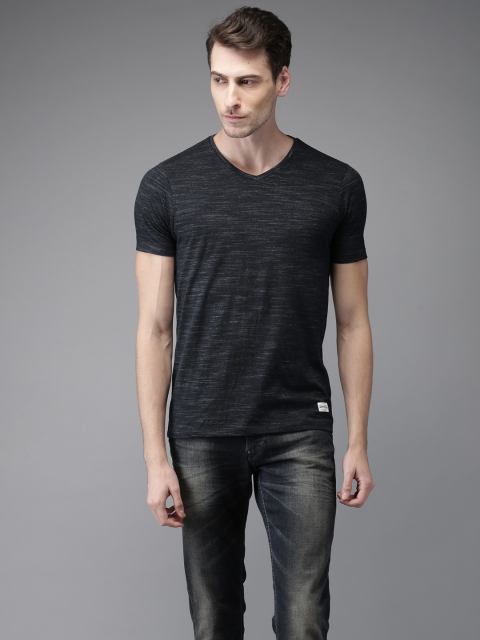 

Flying Machine Men Navy Blue T-shirt