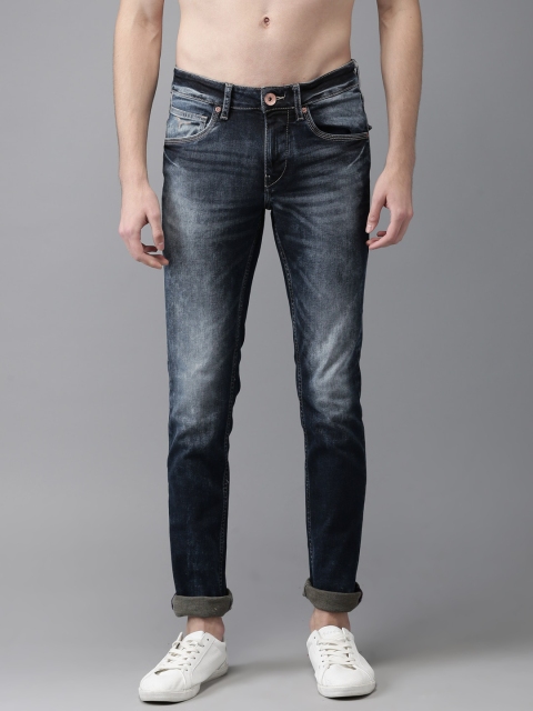 

Flying Machine Men Blue Jackson Skinny Fit Mid-Rise Clean Look Stretchable Jeans