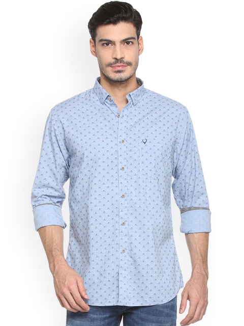 

Allen Solly Men Blue Slim Fit Printed Casual Shirt