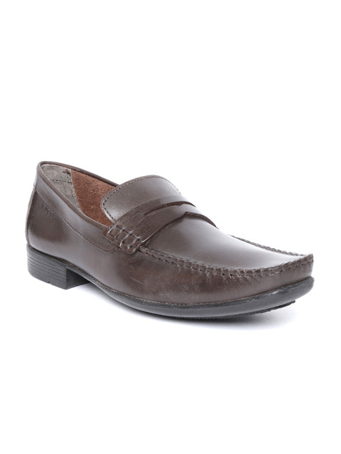 

Ruosh Men Coffee Brown Leather Semiformal Penny Loafers