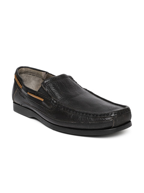 

Ruosh Men Black ALLY 01D Leather Boat Shoes