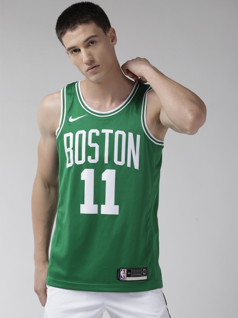 

Nike Men Green NBA SWGMN DRI-FIT Technology Printed Standard Fit Jersey