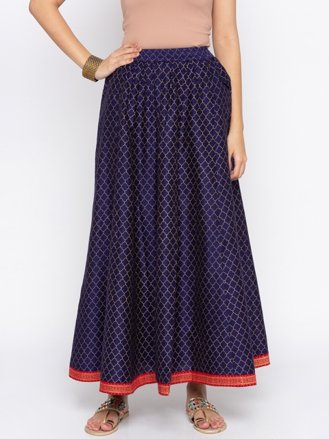 

Globus Women Navy Maxi Skirt, Navy blue