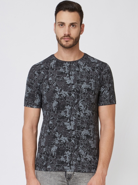 

Killer Men Black Printed Round Neck T-shirt