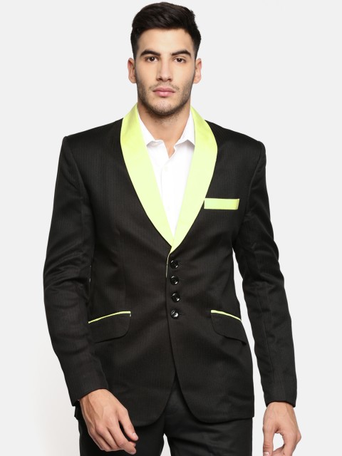 

Couture Cut Black Solid Single-Breasted Slim Fit Smart Casual Blazer