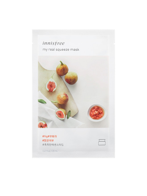 

Innisfree Unisex Fig My Real Squeeze Mask 20 ml, White