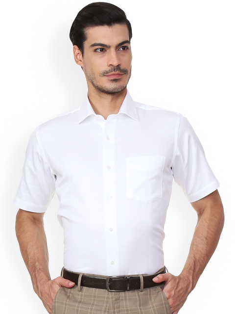 

Van Heusen Men White Regular Fit Self Design Formal Shirt