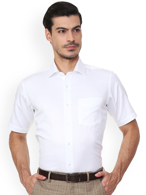 

Van Heusen Men White Regular Fit Self Design Formal Shirt