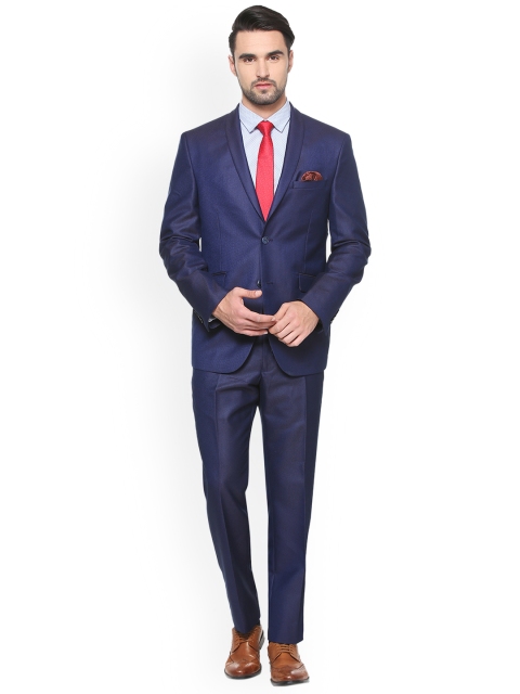 

Van Heusen Navy Blue Slim Fit Single Breasted Formal Suit