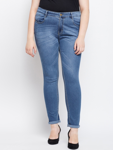 

ZUSH Plus Size Women Blue Regular Fit Mid-Rise Clean Look Stretchable Jeans