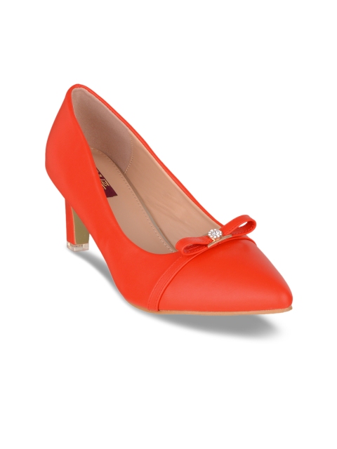 

SHUZ TOUCH Women Red Solid Pumps