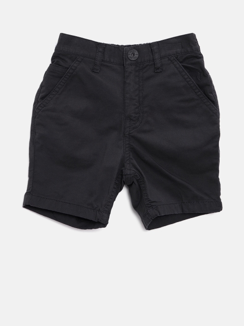 

Gini and Jony Boys Charcoal Grey Solid Regular Fit Shorts