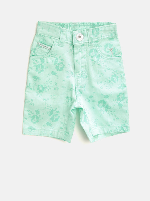 

Palm Tree Girls Green Floral Print Regular Fit Capris