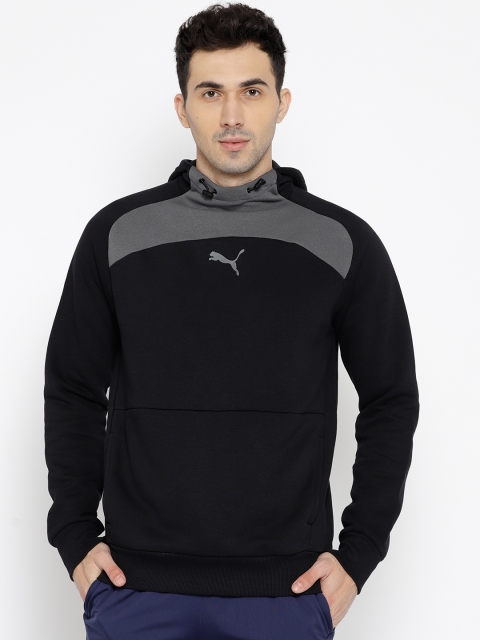 

Puma Men Black Modern FL Solid Hooded Sweatshirt