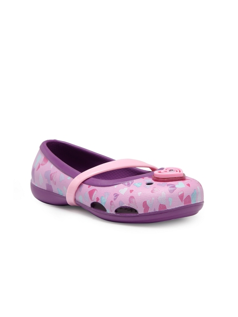 

Crocs Girls Purple Printed Synthetic Ballerinas